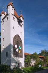 Wall Mural - Allgäu, Kaufbeuren, Fünfknopfturm, Stadtmauer