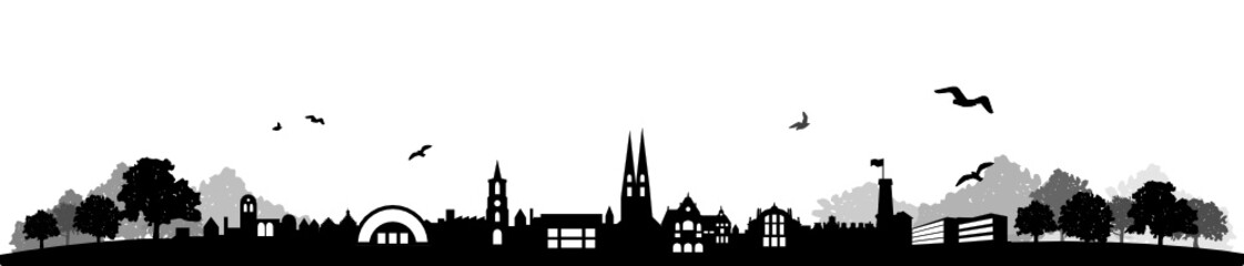 Canvas Print - Skyline Bielefeld