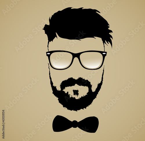 Fotoboard na płycie Wąsy fryzury okulary broda