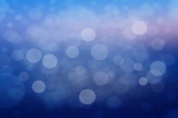 Wall Mural - abstract background blue bokeh circles