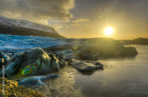 Board z aluminiowym obramowaniem Lodowiec Skaftafellsjokull, Islandia