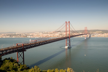 Canvas Print - 25th April Bridge, Lisbon, Portugal