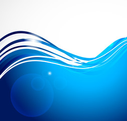 Poster - Abstract blue background