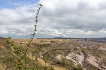 Canvas Print - garzweiler brown coal surface mining germany