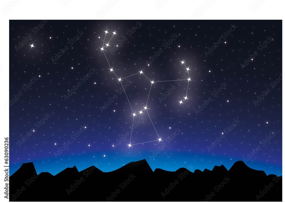 Constellation Orion Stock Vector | Adobe Stock