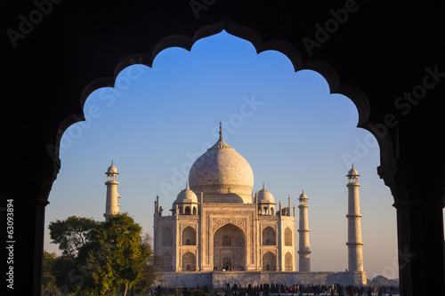 Fotoboard na płycie Taj Mahal, Agra, Indie