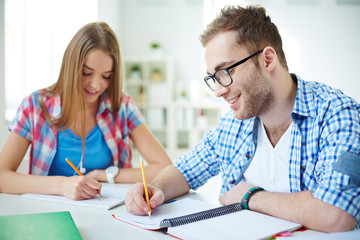 Poster - Students at lesson