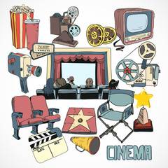 Wall Mural - vintage cinema concept poster