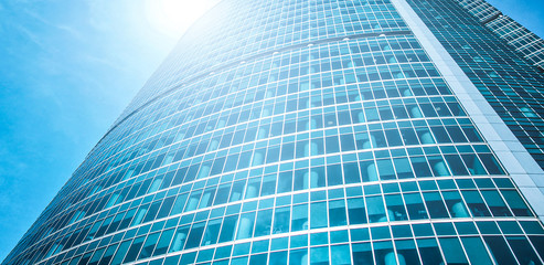 Canvas Print - perspective black texture of tall block apartment building