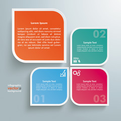 Wall Mural - Round Colored Quadrates Template 3 Options Big One