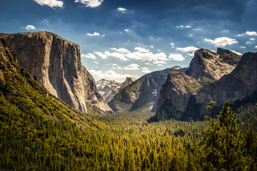 yosemite national park, half dome from tunnel view