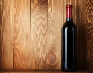 Wall Mural - Red wine bottle