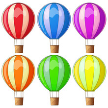 Colourful Hot-air Balloons