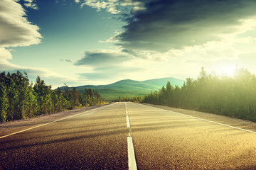 Wall Mural - road in mountains
