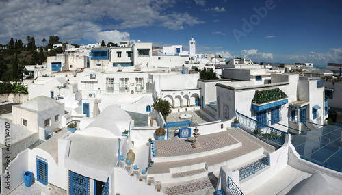 Naklejka na szybę Sidi Bou Said panorama