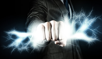 Wall Mural - power in hands