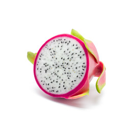 Dragon fruit on a white background