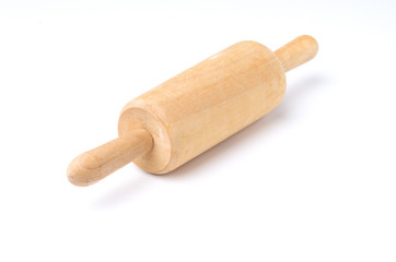 Rolling pin isolated on white