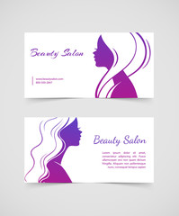 Wall Mural - Beautiful woman cards