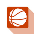 basketball flat icon.