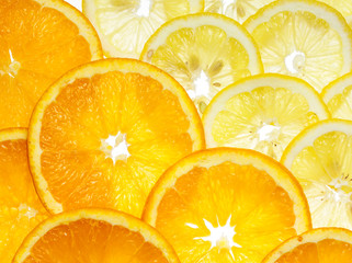 Canvas Print - lemon and orange