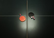 Table tennis table and ping pong paddles