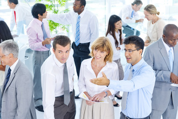 Poster - Group of Business People Meeting in the Office