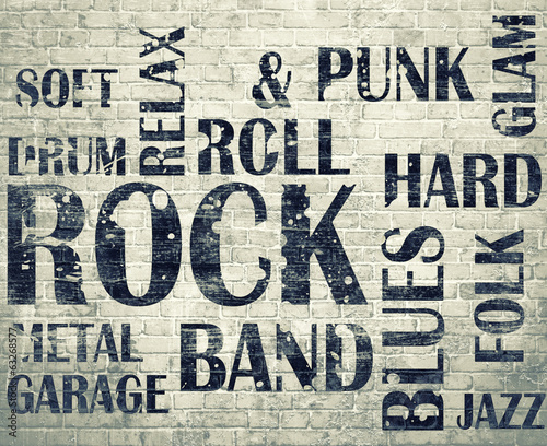 Fotoboard na płycie Grunge roomgrunge rock plakat