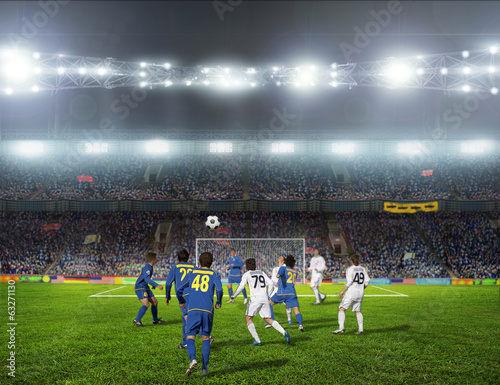 Board z aluminiowym obramowaniem Stadion z fanami