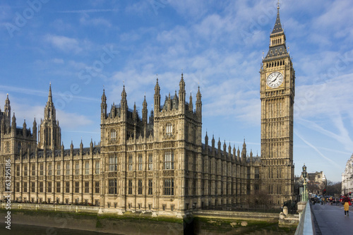 Obraz na płótnie canvas dwuczęściowy "dyptyk" Big ben w nocy