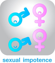 Sexual concept icon  impotence vector