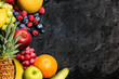 Fruits on a Blackboard