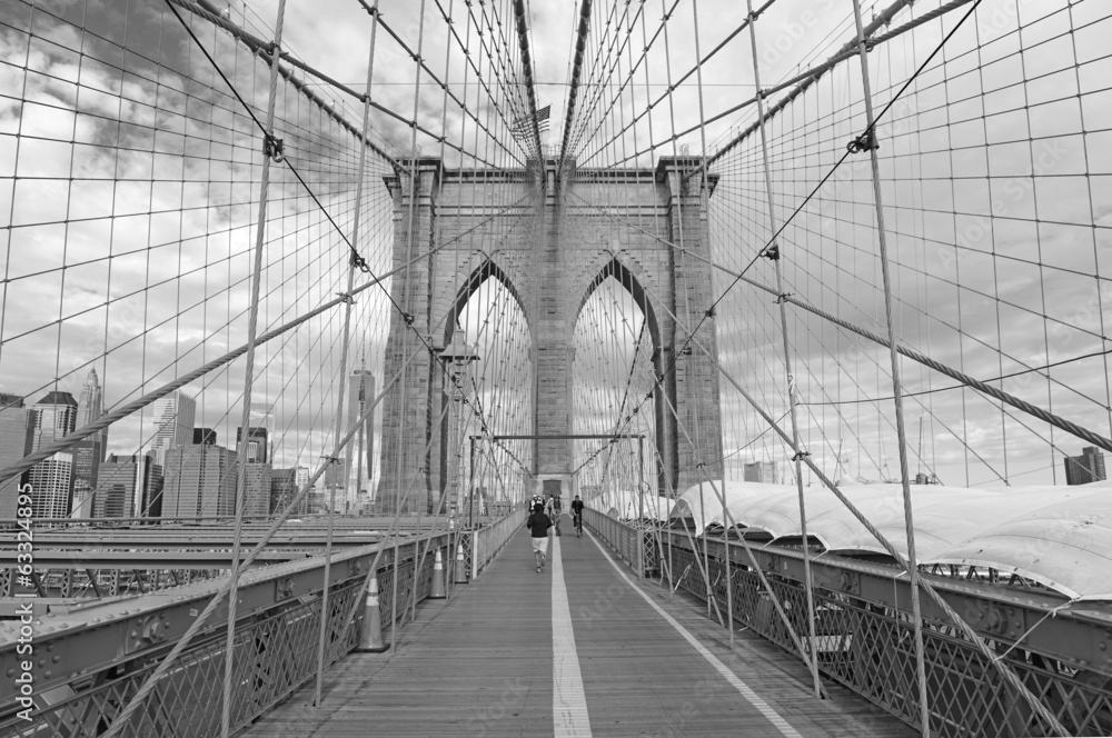 Brooklyn Bridge, New York City - obrazy, fototapety, plakaty 
