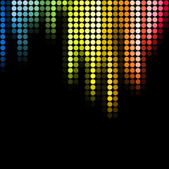 Poster - Abstract pixel mosaic gradient background