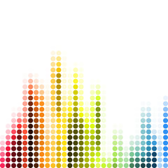 Poster - Abstract pixel mosaic gradient background