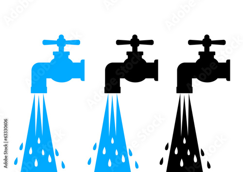 Fényképezés  Water tap icons