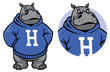hippo mascot