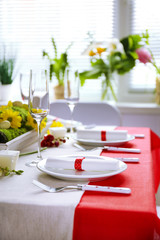 Sticker - Beautiful holiday Easter table setting