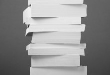Stack Of Paperback Books In Black And White