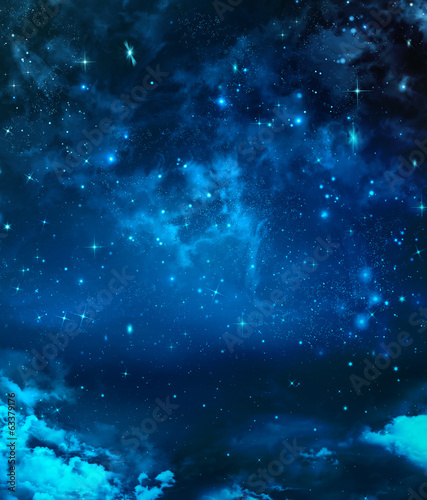 Naklejka samoprzylepna Piękne tło, nocne niebo
