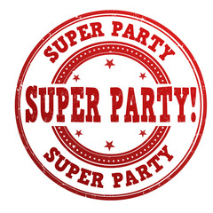 Super party stamp