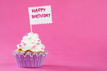 Wall Mural - birthday cupcake