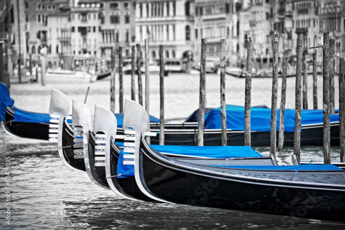 Naklejka - mata magnetyczna na lodówkę Venice gondolas