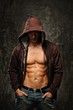 © Nejron Photo - Stylish man with muscular torso wearing hoodie
