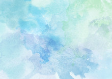Beautiful Blue Watercolor Background
