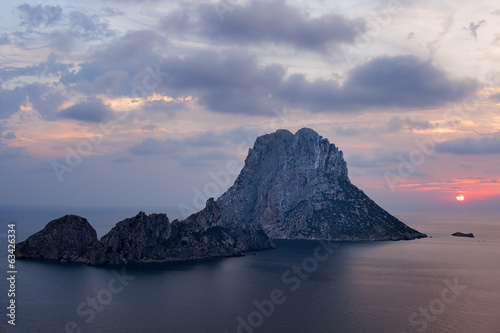 Plakat na papierze fotorealistycznym Wysepki es vedra i es vedranell - ibiza