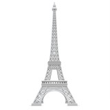 Fototapeta Boho - 3d Eiffel Tower metallic