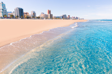 Wall Mural - Gandia beach in Valencia Mediterranean Spain