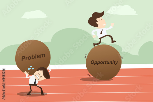 Fotografía Problem opportunity ,Business Concept