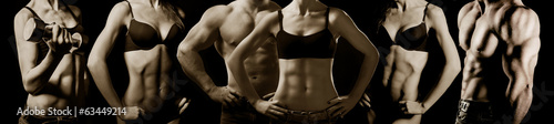 Plakat na zamówienie Bodybuilding. Man and woman